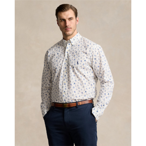 Polo Ralph Lauren Nautical-Print Stretch Poplin Shirt