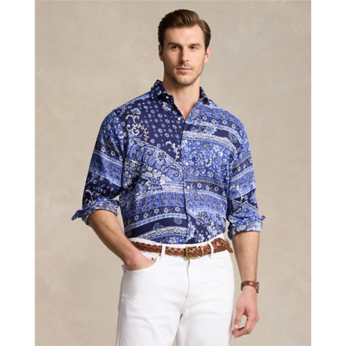 Polo Ralph Lauren Patchwork-Print Linen Shirt