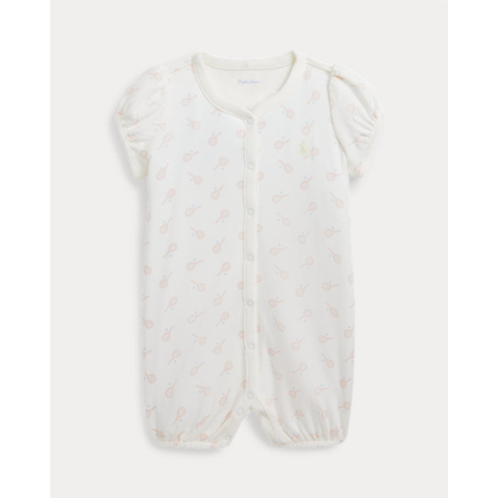 Polo Ralph Lauren Tennis-Print Cotton Bubble Shortall