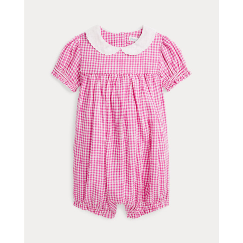 Polo Ralph Lauren Gingham Linen Bubble Shortall