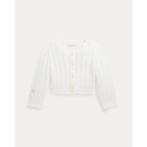 Polo Ralph Lauren Pointelle-Knit Cotton Cardigan