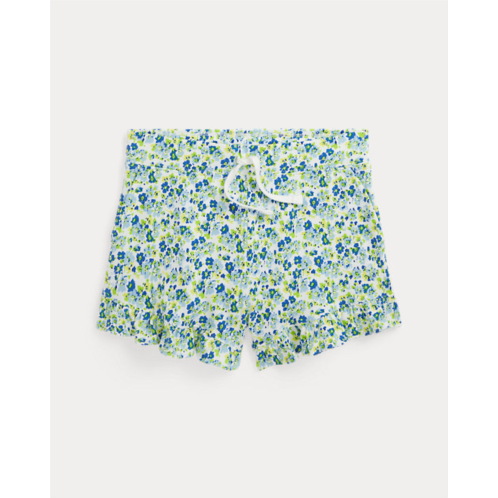 Polo Ralph Lauren Floral Ruffled Stretch Mesh Short