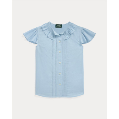 Polo Ralph Lauren Pintucked Cotton Batiste Top