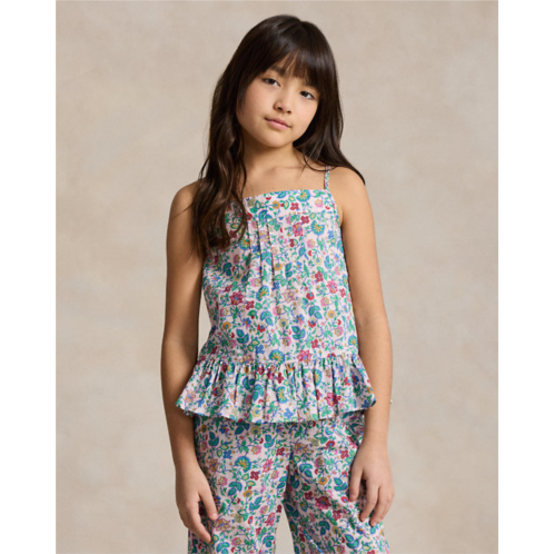 Polo Ralph Lauren Floral Cotton Batiste Top & Pant Set