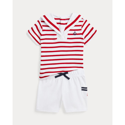 Polo Ralph Lauren Cotton Interlock Sailor Tee & Short Set