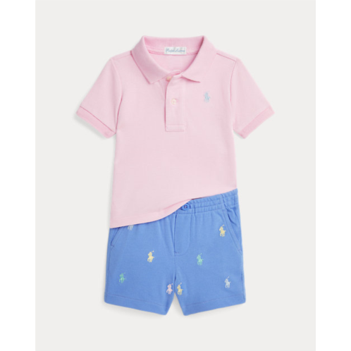 Polo Ralph Lauren Mesh Polo Shirt & Short Set