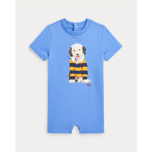 Polo Ralph Lauren Dog-Print Cotton Jersey Shortall