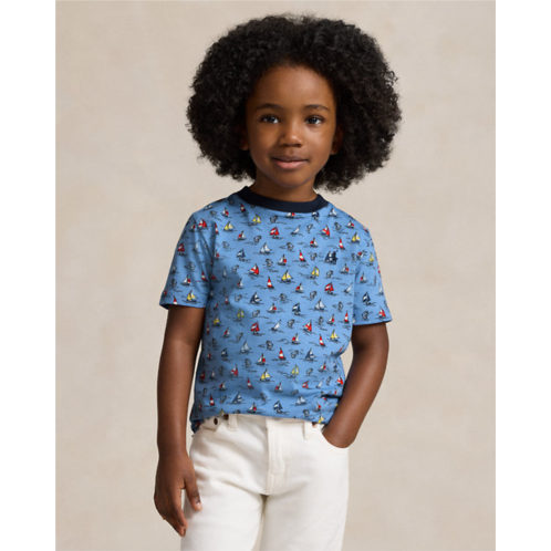 Polo Ralph Lauren Sailboat-Print Cotton Jersey Tee