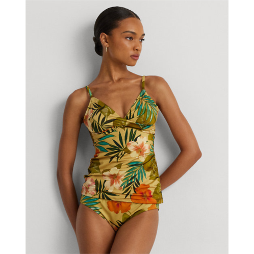 Lauren Tropical-Print Hipster Bikini Bottom