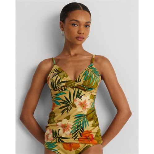 Polo Ralph Lauren Tropical-Print Surplice Tankini Top