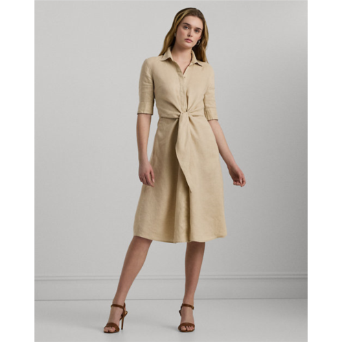 Polo Ralph Lauren Tie-Front Linen Shirtdress