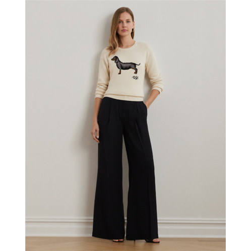 Polo Ralph Lauren Double-Faced Georgette Wide-Leg Pant