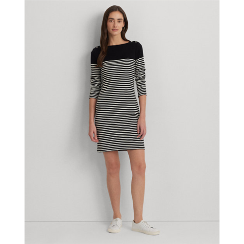 Polo Ralph Lauren Striped Cotton Boatneck Dress