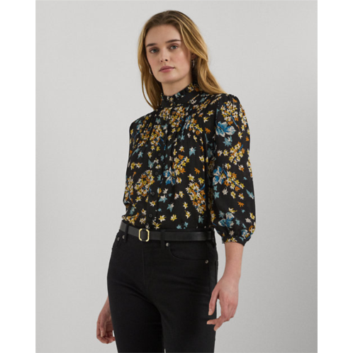 Polo Ralph Lauren Floral Georgette Blouson-Sleeve Shirt