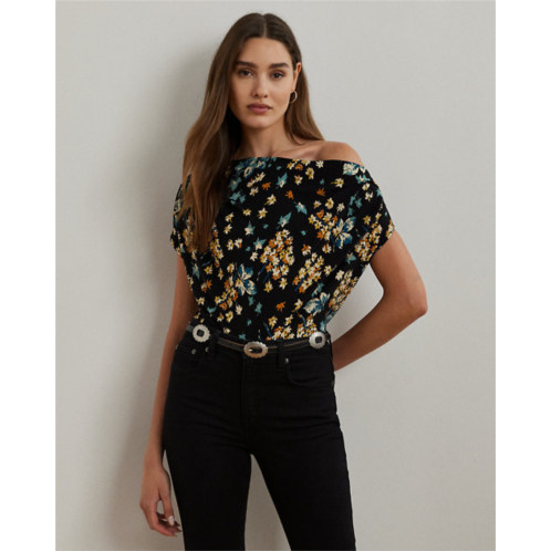 Polo Ralph Lauren Floral Jersey Off-the-Shoulder Top