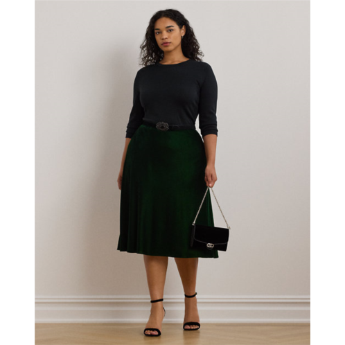 Polo Ralph Lauren Velvet A-Line Skirt