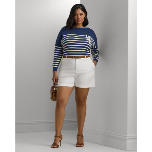 Polo Ralph Lauren Pleated Double-Faced Cotton Short