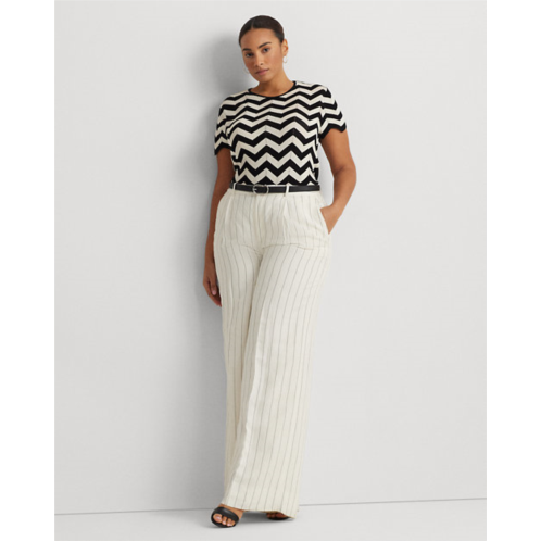 Polo Ralph Lauren Striped Linen-Blend Wide-Leg Pant