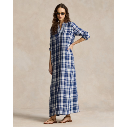 Polo Ralph Lauren Plaid Linen Shirtdress