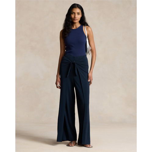 Polo Ralph Lauren Jersey Wide-Leg Wrap Pant