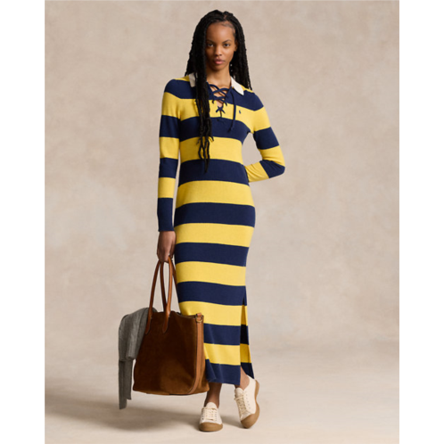 Polo Ralph Lauren Striped Cashmere Rugby Sweater Dress