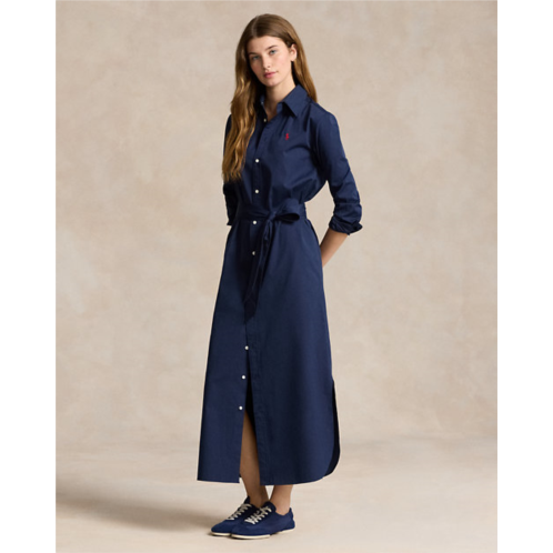 Polo Ralph Lauren Belted Cotton Midi Shirtdress