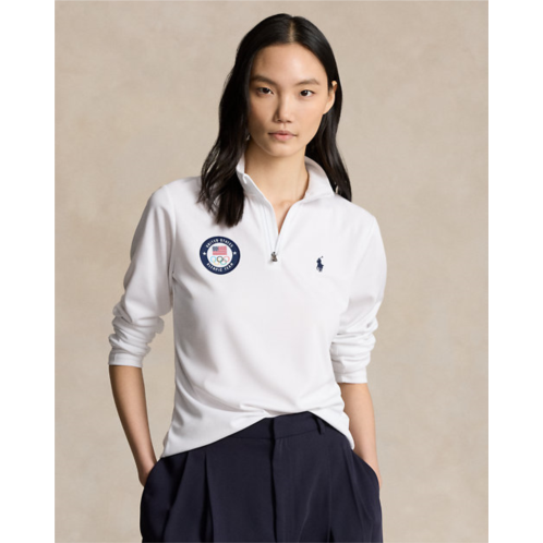 Polo Ralph Lauren Team USA Micro-Dot Mesh Quarter-Zip