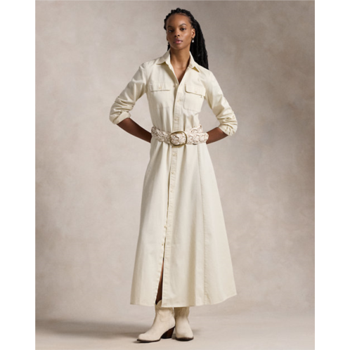 Polo Ralph Lauren Belted Cotton Twill Shirtdress