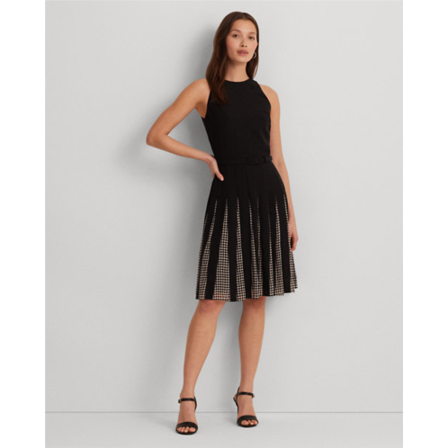 Polo Ralph Lauren Belted Double-Faced Georgette Dress