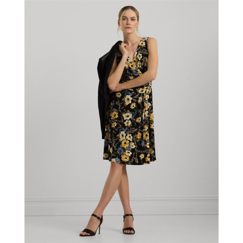 Polo Ralph Lauren Floral Surplice Jersey Sleeveless Dress