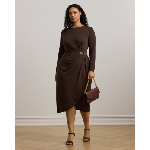 Polo Ralph Lauren Buckle-Trim Stretch Jersey Dress