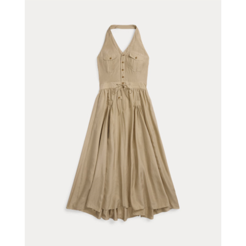 Polo Ralph Lauren Silk Halter Dress