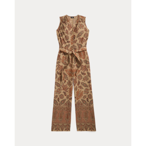 Polo Ralph Lauren Paisley-Print Cotton Dobby Jumpsuit