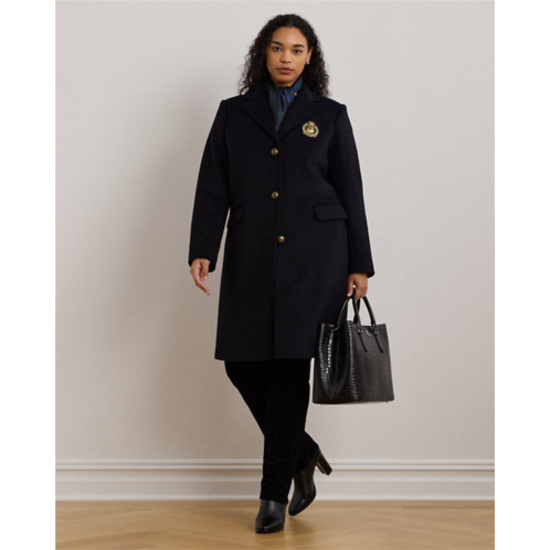 Polo Ralph Lauren Crest-Patch Wool-Blend Coat