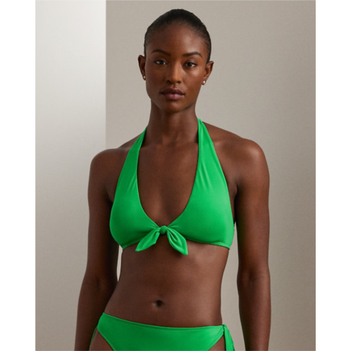 Polo Ralph Lauren Tie-Front Halter Bikini Top