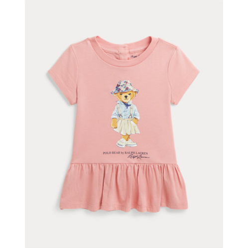 Polo Ralph Lauren Polo Bear Cotton Jersey Peplum Tee