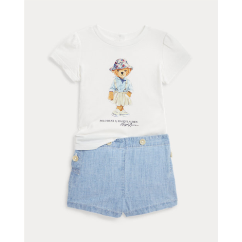 Polo Ralph Lauren Polo Bear Cotton Tee & Short Set