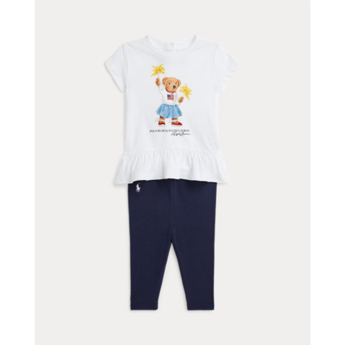 Polo Ralph Lauren Polo Bear Jersey Tee & Legging Set