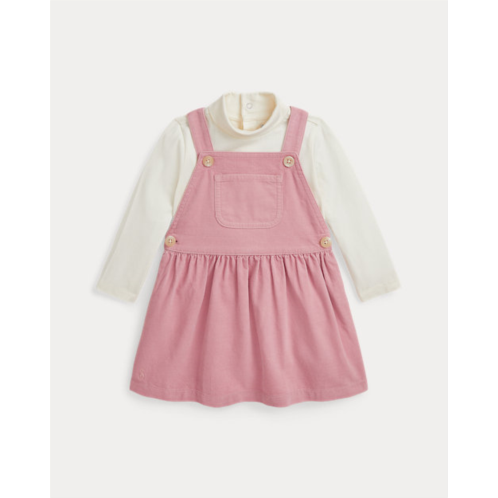 Polo Ralph Lauren Cotton Bodysuit & Corduroy Dress Set