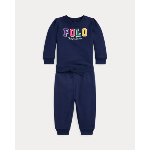 Polo Ralph Lauren Logo Fleece Sweatshirt & Jogger Pant Set