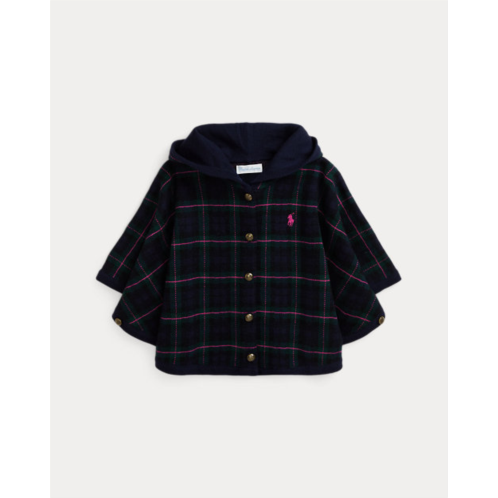 Polo Ralph Lauren Plaid Wool Hooded Poncho