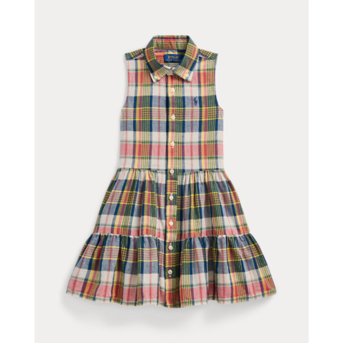 Polo Ralph Lauren Plaid Cotton Madras Shirtdress