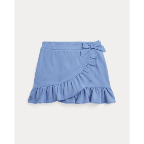 Polo Ralph Lauren Ruffled Stretch Mesh Wrap Skort