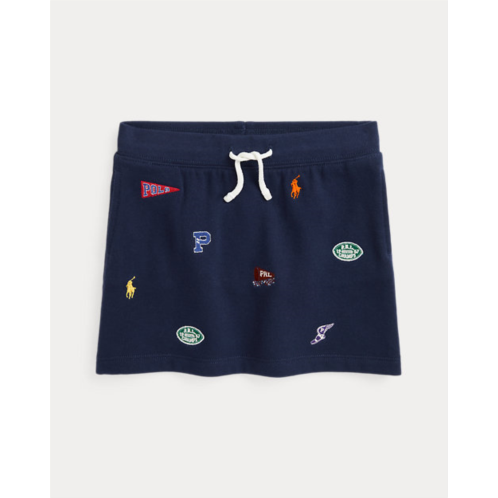 Polo Ralph Lauren Embroidered Motif Fleece Skirt