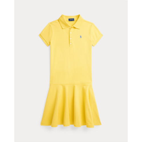 Girls 7-16 Stretch Mesh Polo Dress