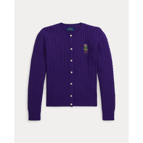 Polo Ralph Lauren Polo Bear Mini-Cable Cotton Cardigan