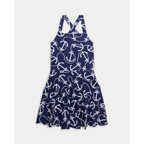 Polo Ralph Lauren Anchor-Print Cotton Jersey Dress