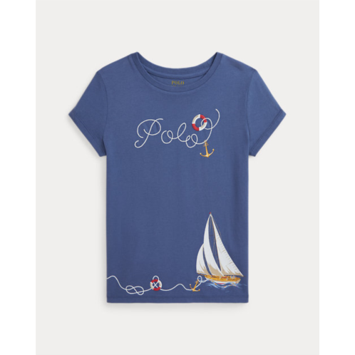 Polo Ralph Lauren Nautical Logo Cotton Jersey Tee