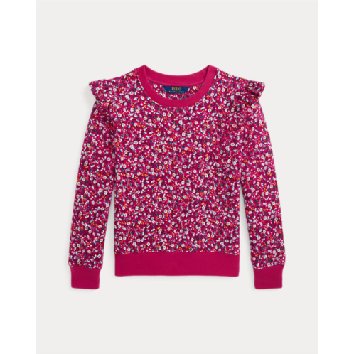 Polo Ralph Lauren Floral Ruffled Fleece Sweatshirt