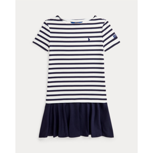 Girls 7-16 Striped Stretch Ponte Dress